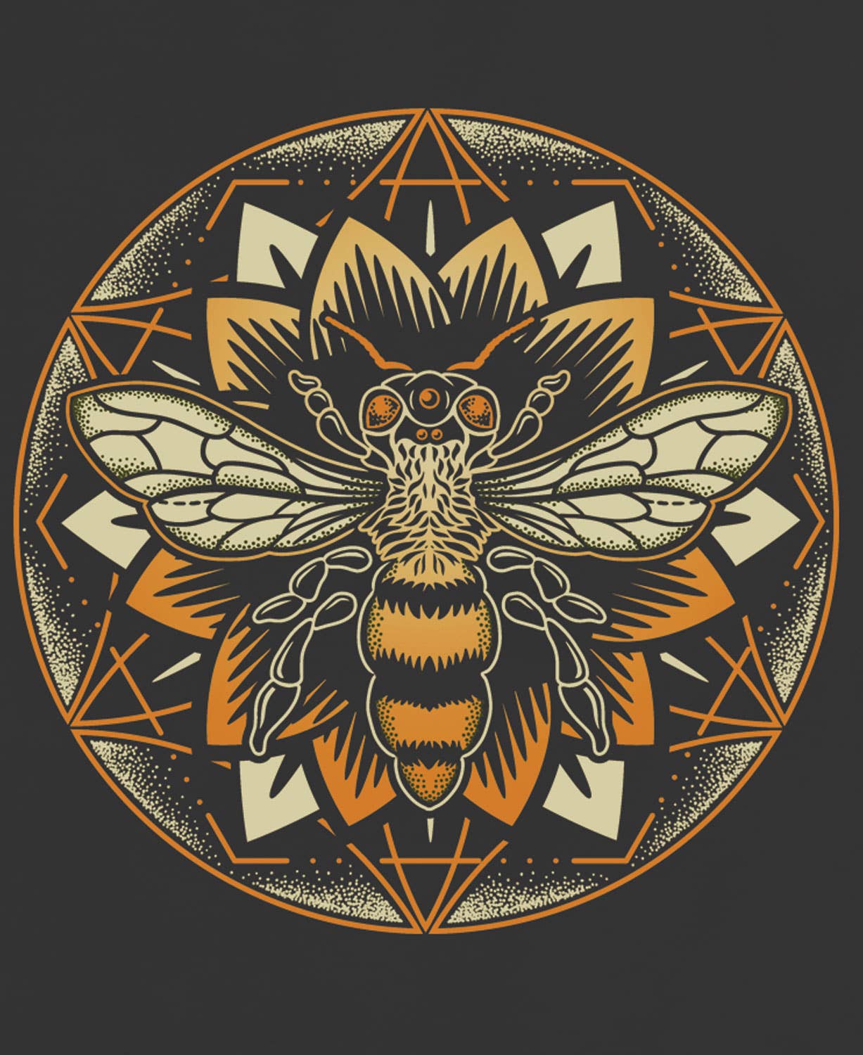 Bee Mandala Organic T-Shirt