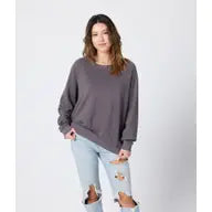 Raglan Sweatshirt in Charcoal