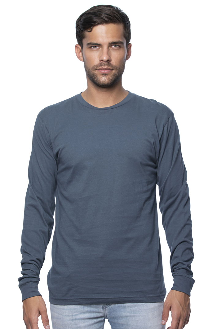 Long sleeved t-shirt in Pacific Blue