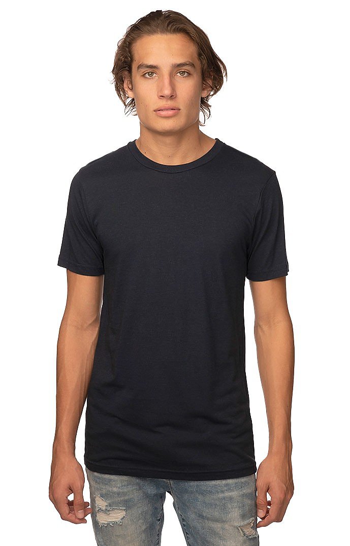 Short sleeve cotton/hemp t-shirt in Caviar