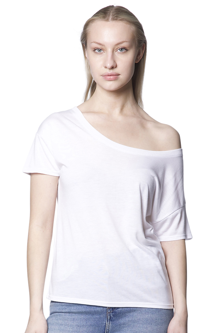 Bamboo/Cotton Short Drop sleeve in Frost