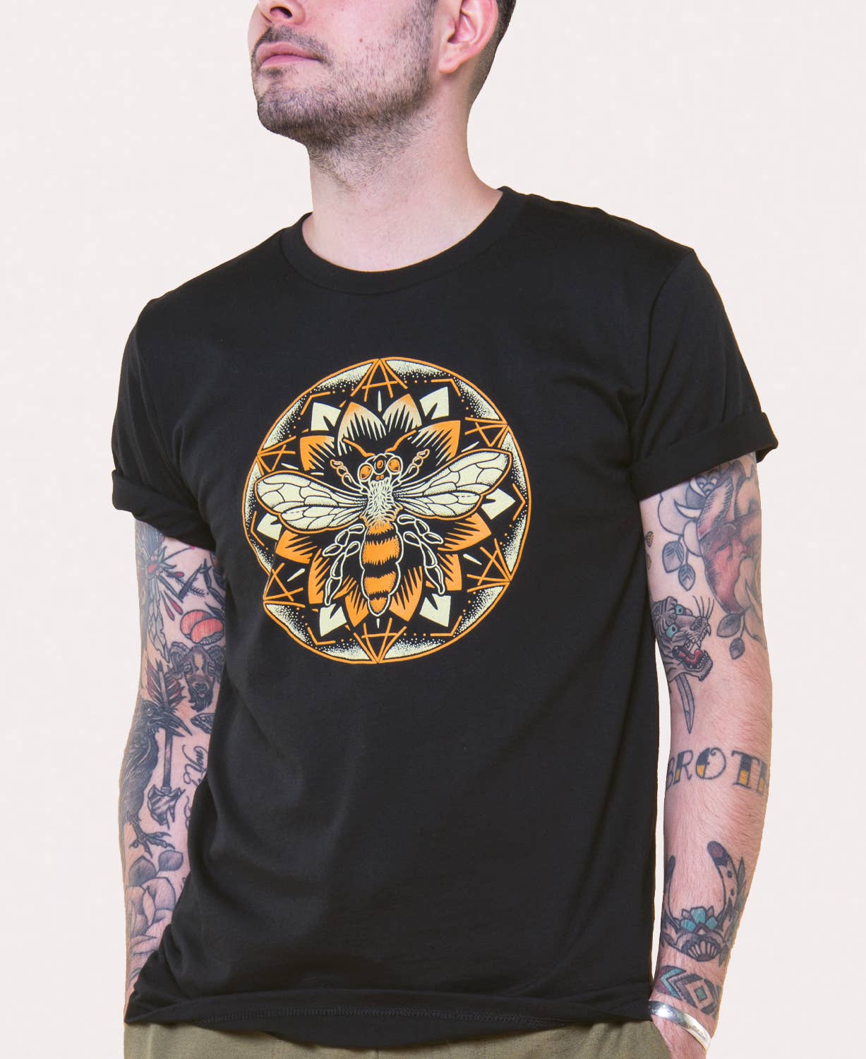 Bee Mandala Organic T-Shirt