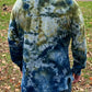 Ice Dyed One of a Kind Long Sleeved Crewneck in 100% Organic Cotton