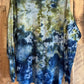 Ice Dyed One of a Kind Long Sleeved Crewneck in 100% Organic Cotton
