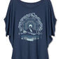 Summit Solstice Mandala Bamboo Viscose Dolman Top: Large