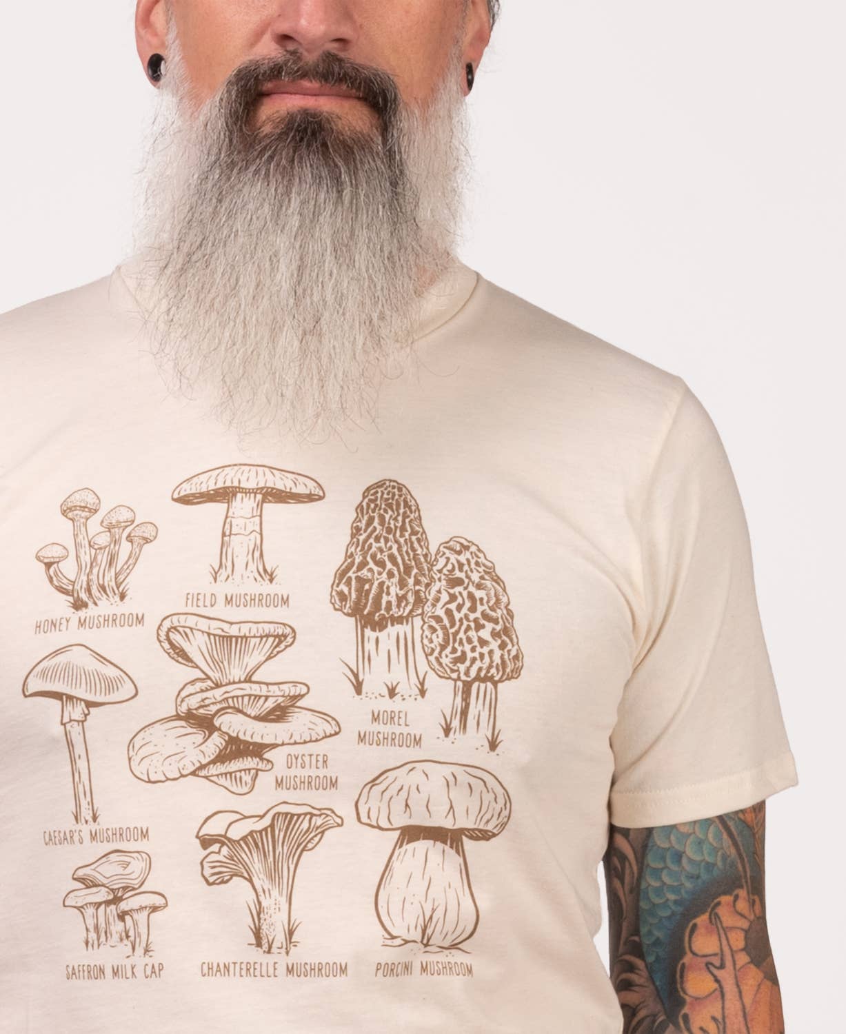 Psychedelic Mushrooms Organic T-Shirt - Unisex - Psychedelic Mushrooms T-Shirt | Mushroom Tee | Soul Flower